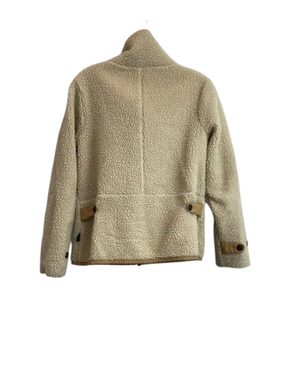 Patagonia Divided Sky Sherpa Fleece Jacket Natural Tan Women's Size S - Picture 4 of 6